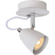 Spot classique led 1 spot en métal blanc Solati
