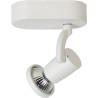 Spot led contemporain blanc 1 spot Calypso