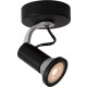 Spot contemporain noir led 1 spot Yliana