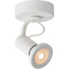 Spot contemporain blanc led 1 spot Yliana