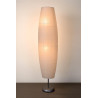 Lampadaire classique en papier de cotton blanc Evonie
