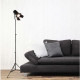 Lampadaire industriel métal pour salon 120 cm Feijoa
