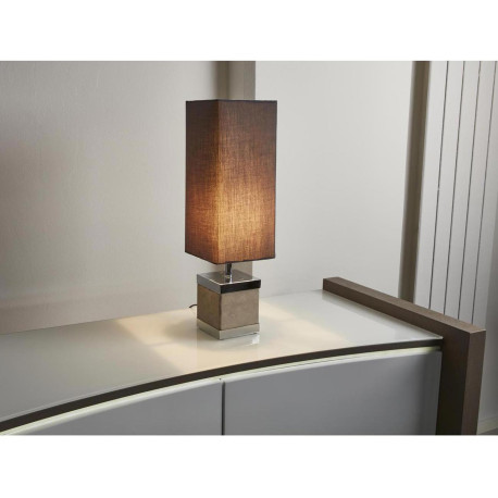Lampe industrielle finition béton pour salon 49 cm Canina