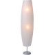 Lampadaire classique en papier de cotton blanc Evonie
