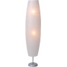 Lampadaire classique en papier de cotton blanc Evonie
