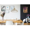 Suspension design bambou pour salon 120 cm Béryl