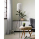 Lampadaire design aspect rotin pour salon 150 cm Topaze