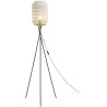 Lampadaire design aspect rotin pour salon 150 cm Topaze