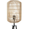 Lampadaire design en rotin naturel pour salon 155 cm Saphir