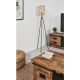 Lampadaire design en rotin naturel pour salon 155 cm Saphir