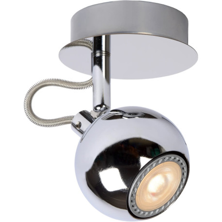 Spot design boule led chrome Paty