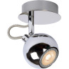 Spot design boule led chrome Paty
