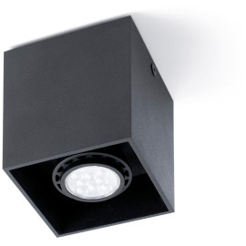 Lampe LED luminaire de plafond rond noir design contemporain pour  chambre/salon/salle