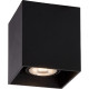 Plafonnier design cubique noir Malicia