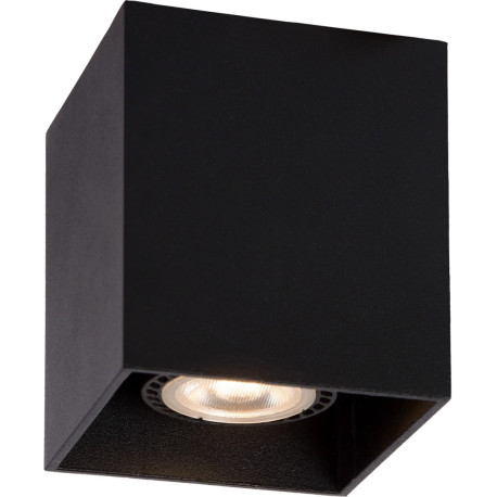 Plafonnier design cubique noir Malicia