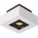 Plafonnier moderne noir et blanc 1 ampoule led Cinno