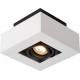 Plafonnier moderne noir et blanc 1 ampoule led Cinno