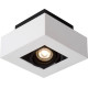Plafonnier moderne noir et blanc 1 ampoule led Cinno