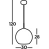 Suspension industrielle 1 lampe Amsterdam