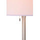 Lampadaire classique blanc en métal Venilia