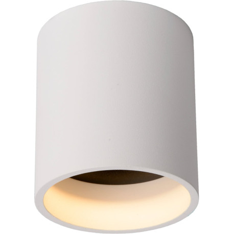 Spot rond design blanc led intégré Cadilo