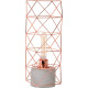 Lampe de table design en métal effet cuivre Elys