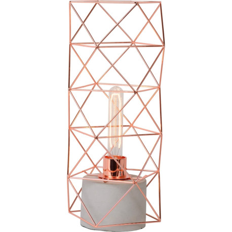 Lampe de table design en métal effet cuivre Elys