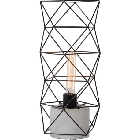 Lampe de table design en métal noir Elys