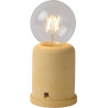 Lampe de table moderne en béton jaune Penny