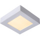 Plafonnier moderne blanc led carré L17 cm Lucette