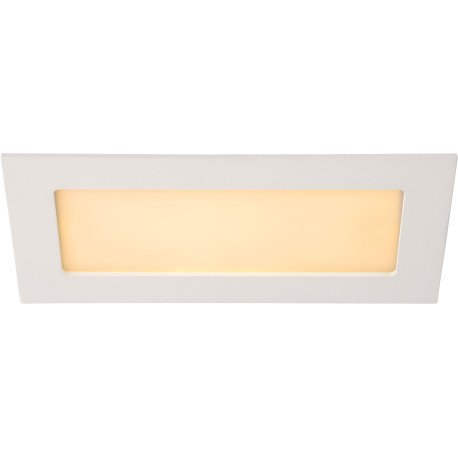 Plafonnier classique blanc led rectangle Trosy
