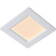 Plafonnier encastrable classique blanc led carré Léa