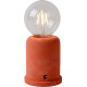 Lampe de table moderne en béton rouge Penny