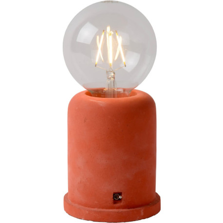 Lampe de table moderne en béton rouge Penny