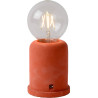 Lampe de table moderne en béton rouge Penny