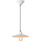 Suspension industrielle en métal blanc Hember