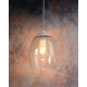 Suspension design verre et métal chromé Louisa