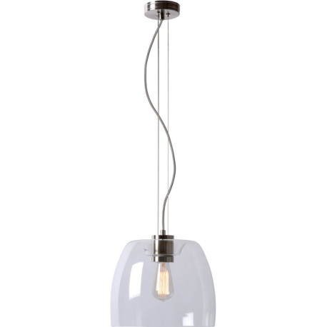 Suspension design en verre transparent Ø 30 cm Irina