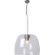 Suspension design en verre transparent Ø 50 cm Irina