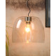 Suspension design en verre transparent Ø 50 cm Irina