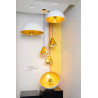 Suspension design métal doré et verre Marvine