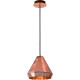 Suspension design métal cuivré et verre Marvine
