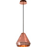 Suspension design métal cuivré et verre Marvine