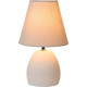 Lampe de table classique en béton et tissu bleu clair Myro