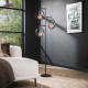 Lampadaire industriel en métal anthracite Eline