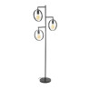 Lampadaire industriel en métal anthracite Eline