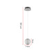 Suspension moderne LED 1 boule Astrid