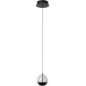 Suspension LED moderne verre et métal 1 boule Adelaide