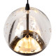 Suspension LED moderne verre et métal 1 boule Adelaide