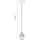 Suspension LED moderne verre et métal 1 boule Adelaide